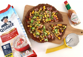 Crusty Oatmeal Pizza