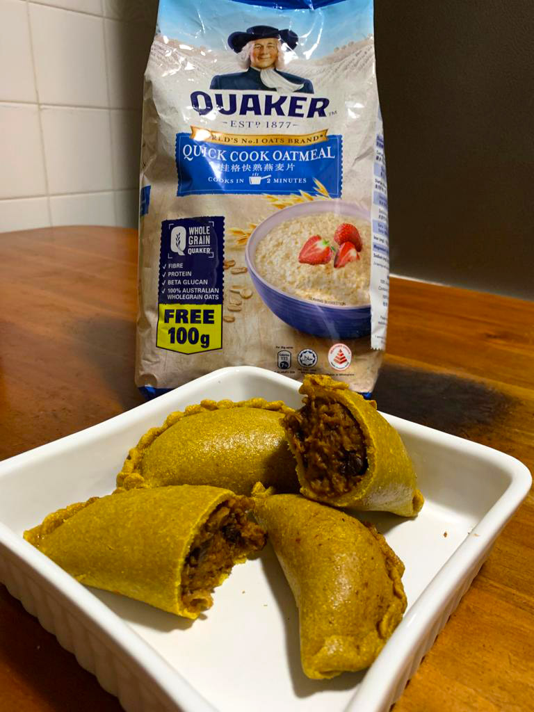 Kimchi and Peanut Oat Puff